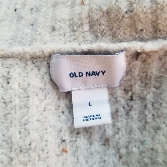 Old Navy Light Gray Knit Long Cozy Cardigan Sweater - Picture 5 of 6